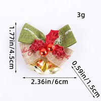 Décoration de Noël en forme de nœud pour sapin, décoration de boîte cadeau de Noël, ornements suspendus cloche et nœud, décorations de Noël