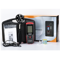 Gt8907 Anémomètre numérique de haute précision Testeur de volume d'air Température du vent Direction du vent Instrument de mesure du niveau du vent