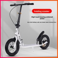 Trottinette pliable à deux roues pour enfants, adolescents et adultes, pour garçons et filles, frein arrière, non électrique, vitesse maximale 5