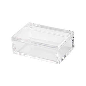 Acrylic Storage <b>Box</b> With Compartments For <b>Tea</b> Bags Napkins Desktop Organizer Rectangle Multi Purpose Office Sundries Holder - Product Image 3