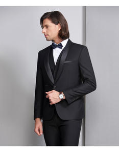Giacca da sposa <span class=keywords><strong>sposo</strong></span> uomo giacca giacca pantaloni <span class=keywords><strong>gilet</strong></span> 3 pezzi Set formale Slim Fit smoking abito da ballo - Product Image 3