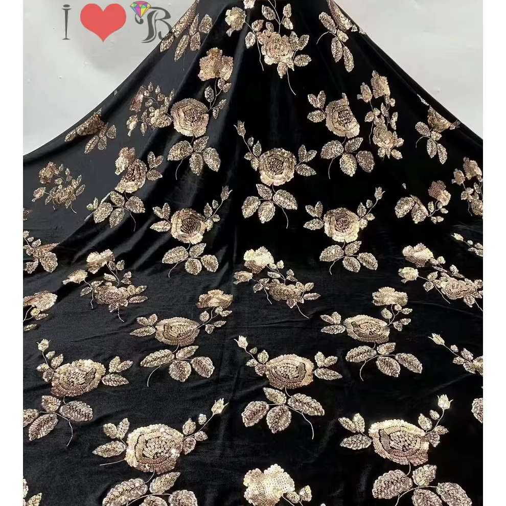 Winter Velvet Bottom Embroidery Fabric Silver Bead Tube Sequin Embroidered  Wedding Dress Fabric| Alibaba.com
