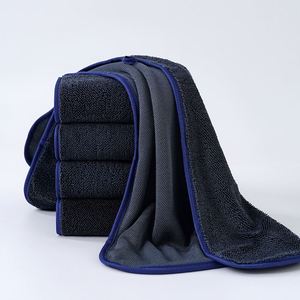 Toalla de Microfibra de Secado Rápido y Absorbente, Rectangular/Cuadrada, Tejida, de Color Sólido, para Limpieza de Autos, Lavable a Máquina y a Mano - Product Image 2