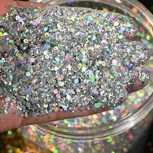 Multicolor 3D Láser Explosión Brillo Nail Art Lentejuelas Comercio exterior Belleza Cáñamo Joyería Aurora Quicksand Flow Effect - Product Image 6