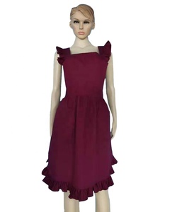 <span class=keywords><strong>Tablier</strong></span> <span class=keywords><strong>de</strong></span> demoiselle d'honneur princesse avec taille ajustable, en mélange coton/polyester écologique, plusieurs poches pour usage quotidien, travail, mariages - Product Image 5