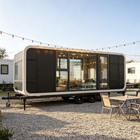 Module de bureau préfabriqué Apple Cabin, capsule modulaire certifiée CE, espace de travail extérieur, bureau conteneur