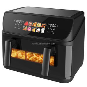 Aifa หม้อทอดไร้น้ำมัน<span class=keywords><strong>2</strong></span>ช่อง, หม้อทอดไร้น้ำมันพร้อมตะกร้าคู่10L 8L 9L สองโซน - Product Image 2