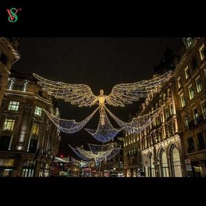 Grande Sculpture d'ange à Motif de lumières extérieures, affichage de rue LED 3D pour <span class=keywords><strong>parc</strong></span> à thème de Zoo, décoration Festive de noël - Product Image 4