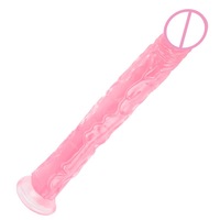 Dildo Anal de PVC Realista de 34 cm (13.39 Pulgadas), Dildo Grande con Ventosa para Masturbación Femenina, Dildo Grande para Mujeres