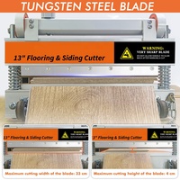 Coupesol sans fil, sans poussière, sans bruit pour revêtements de sol stratifiés, en bois d'ingénierie, LVT, PVC, SPC, WPC de 13 pouces