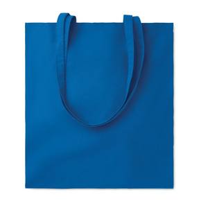 Sac fourre-tout en toile Cottonel bleu royal 140g carré, usage promotionnel décontracté - Product Image 1
