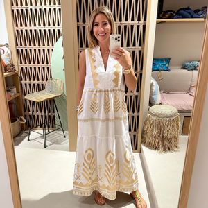 Recién llegado, vestido túnica de manga larga para mujer, hermoso color, tejido en V, corto texturizado, para eventos al aire libre, salidas de verano - Product Image 1