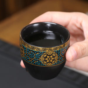 Service à <span class=keywords><strong>thé</strong></span> automatique en céramique motif Glycine dorée, Souvenir d'entreprise, Cadeau promotionnel - Product Image 2