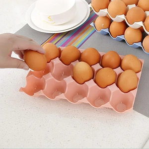 Plateau de rangement créatif pour oeufs Boîte de rangement empilable pour oeufs à 15 compartiments Support incassable pour oeufs Gadgets de cuisine pour restaurants - Product Image 2