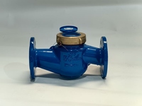Meter Air Digital Multi-Jet Flanged Kuningan DN15 DN150 Bersertifikasi OEM IP68 ISO CE, Laju Alir 40m/h, Garansi 1 Tahun, Shandong