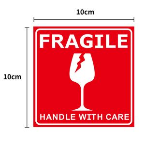 Oneprint Professional Printing Fragile Sticker <strong>Labels</strong> Shipping Rolls Customized Red Warning <strong>Label</strong> Handle With <strong>Care</strong> <strong>Label</strong> - Product Image 6