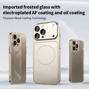 QY เคสโทรศัพท์มือถือกันกระแทกแม่เหล็กสีดำ, เคสมือถือจับเลนส์ด้านหลังสำหรับ17/16/15/14/13 PRO MAX แบบดั้งเดิม - Product Image 3