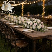 OLERAY En gros Chemin de table floral 3D en soie pour mariage, aspect réaliste, toucher 5D, pour la rentrée scolaire, pour revendeurs
