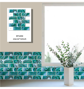 Jorunns 3D sottopentro autoadesiva <span class=keywords><strong>mattonelle</strong></span> da parete Backsplash adesivi impermeabili bagni carta <span class=keywords><strong>copri</strong></span> muro buccia e Stick piastrelle - Product Image 4