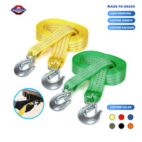 Cordon de remorquage 5M 8T, sangle de remorquage pour voiture, corde de secours en nylon, corde de traction 3m 4m 5m, double remorquage pour SUV et moto