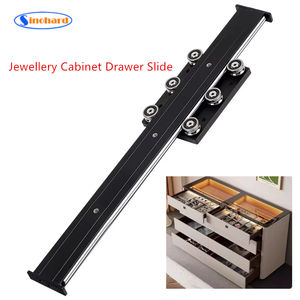 Glissière <span class=keywords><strong>de</strong></span> <span class=keywords><strong>tiroir</strong></span> pour vitrine à bijoux, à fermeture douce, à montage sous plan, 32 mm - Product Image 3