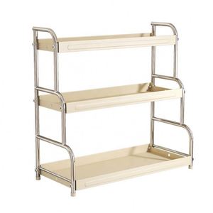 Modern 3-Layer Countertop Spice <b>Rack</b> Carbon Steel <b>Kitchen</b> <b>Storage</b> Organizer Chopsticks Holder for <b>Kitchen</b> Accessories <b>Storage</b> - Product Image 4