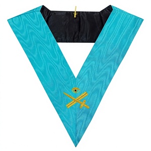 ปลอกคอเจ้าหน้าที่ Masonic REGALIA ของผู้เชี่ยวชาญในพิธีกรรมฝรั่งเศส - Product Image 1