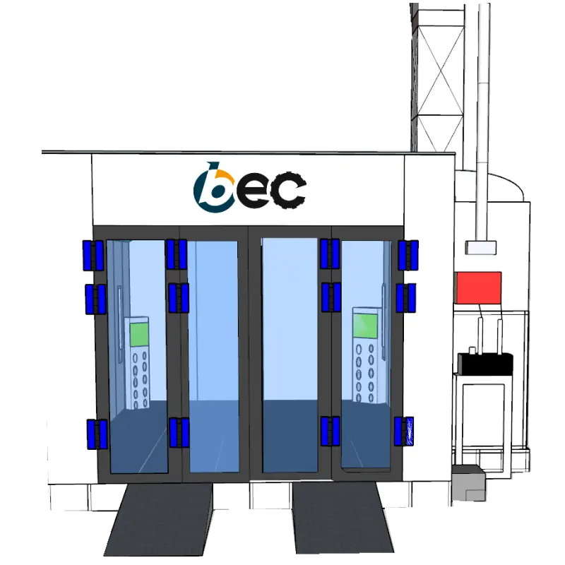 OBC prix le plus bas produit CE cabine de pulvérisation de peinture/machine de peinture/cabine de peinture en aérosol