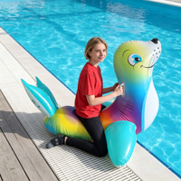 Bateau gonflable pour enfants en PVC épaissi haute résistance, étanche, avec poignées, pour piscine et plage