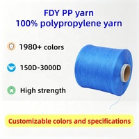 Venta Directa de Fábrica, Hilo de Polipropileno Ignífugo de Alta Tenacidad 150D-3000D, Apto para Cables de Datos, Hilo de Filamento FDY PP