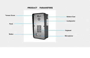 Kntech KNZD-43A papx โทรศัพท์ผ่านประตูระบบอนาล็อกรุ่นใหม่พร้อมการควบคุมการเข้าถึงประตูสำหรับอินเตอร์คอมจอดรถสินค้ารับประกัน - Product Image 5