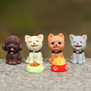 Figuras de Perros de Resina, Miniaturas de Animales para Escritorio, Adornos Decorativos, Modelo de Juguete Coleccionable - Product Image 2