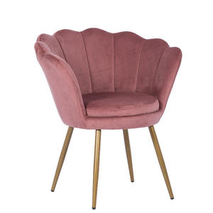 <span class=keywords><strong>Chaise</strong></span> de salle à manger moderne bleue en velours capitonné avec pieds dorés - Design durable pour les salons - Product Image 4