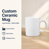 Mug à sublimation en porcelaine blanche 11oz, impression de logo personnalisé, mug à café, vente en gros, cadeau pour offres promotionnelles, grande capacité, usine OEM