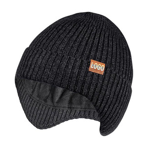 Gorro de Invierno Suave con Orejeras, Bordado 3D Personalizado HKZB, Unisex, Cálido, Tejido Elástico, para Viajes al Aire Libre - Product Image 1