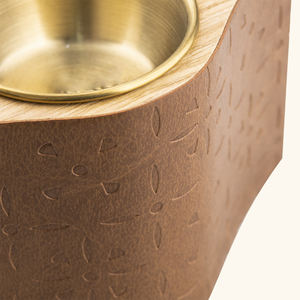 Lüks yüksek kaliteli tütsü brülör ile ahşap servis tepsisi deri-baskılı deri çanta ahşap brülör ev dekor için Set - Product Image 5