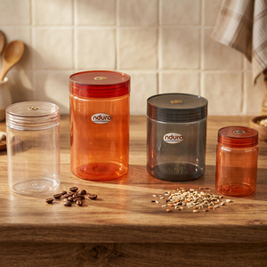 Frasco Cilíndrico Transparente de PET de Grado Alimenticio con Tapa de Rosca, Tamaños de 120 ml y 200 ml para Condimentos, Dulces, Frutos Secos, Almacenamiento en la Cocina - Product Image 5