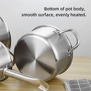 Cấp Thực Phẩm Đồ Nấu Nướng Thiết Hợp Chất Thép Không Gỉ <span class=keywords><strong>3</strong></span> Bức Ảnh Bếp Nấu Pot <span class=keywords><strong>Set</strong></span> <span class=keywords><strong>Cookware</strong></span> <span class=keywords><strong>Set</strong></span> - Product Image 6