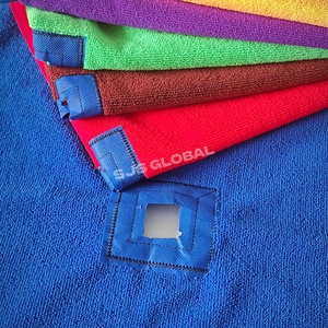 Tête de balai serpillère en microfibre Bunker, couleur personnalisable, écologique, réutilisable, carrée, pour usage domestique, recharge de balai serpillère avec corde 45*70cm - Product Image 1