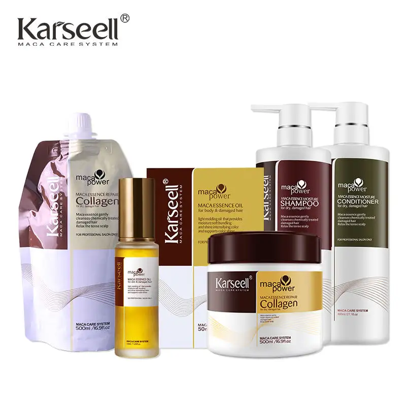 Wholesale Organic Hair Argan Oil Collagen Hair MaskTreatment Sulfate-Free Hair Shampoo And Conditioner Care Set