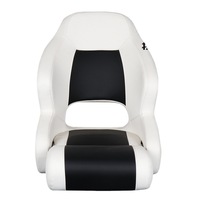 Sièges de conduite pour bateaux rapides et yachts, sièges de cockpit de luxe à dossier haut et revêtement souple pour applications marines, accessoires pour yachts et bateaux rapides