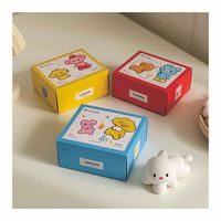 Bonne vente valise en papier magnétique boîte-cadeau stockage pour enfants avec aimant valises de poche