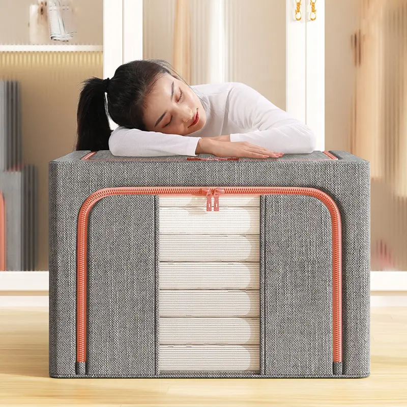 Cloth Steel Frame Folding Fabric Storage
