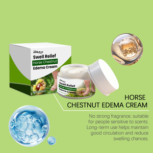 Crème de soin des <span class=keywords><strong>jambes</strong></span> OEM Horse Chestnut Extraits naturels de plantes Améliore la circulation sanguine Soulagement des œdèmes Soins des veines Massage externe - Product Image 3