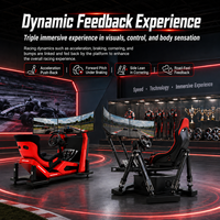 Simulateur de course VR 3D à six axes dynamiques, équipement VR 360 degrés pour aire de jeux, usage intérieur, maison, centre commercial