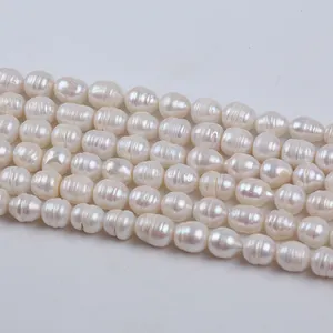 10-11mm Wholesale Freshwater Pearl Rice Shape Strand