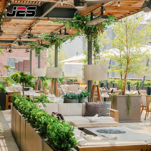 ชุดเฟอร์นิเจอร์ร้านอาหารกลางแจ้ง J2S รุ่น Patio พร้อมที่นั่งโค้งสไตล์สแกนดิเนเวียนทันสมัย ผลิตจากผ้ากันน้ำ เป็นมิตรกับสิ่งแวดล้อม เหมาะสำหรับโรงแรมและร้านกาแฟ - Product Image 2