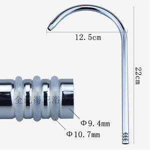 Robinet de cuisine en acier inoxydable 304 à col de cygne, tuyau de pliage d'eau de grande taille, sortie de purificateur d'eau, accessoires de robinet de cuisine - Product Image 5