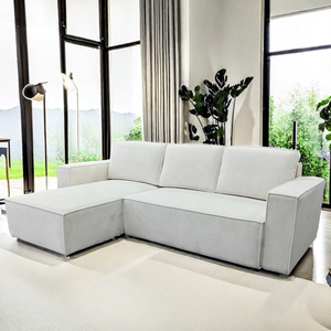 Vente en gros de luxe, grand canapé surdimensionné en tissu, canapé moderne sur mesure convertible en forme de L canapé-<span class=keywords><strong>lit</strong></span> queen convertible avec espace de rangement - Product Image 2