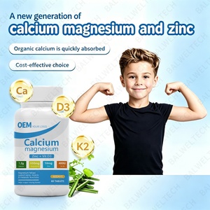Tabletas de Calcio, Magnesio, Zinc y Vitamina D3 de Alta Absorción OEM, Suplemento de Colágeno para la Fortaleza Ósea en Adultos - Product Image 4